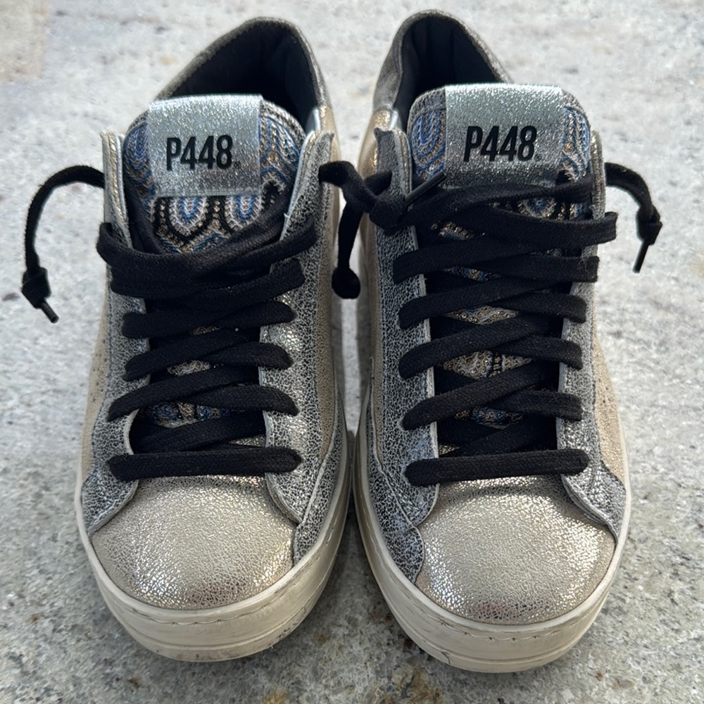 P448 Metallic Sneakers